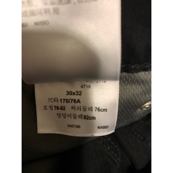 Levi’s Denizen Athletic Fit Black Jeans - 30 x 30 - Picture 8 of 8